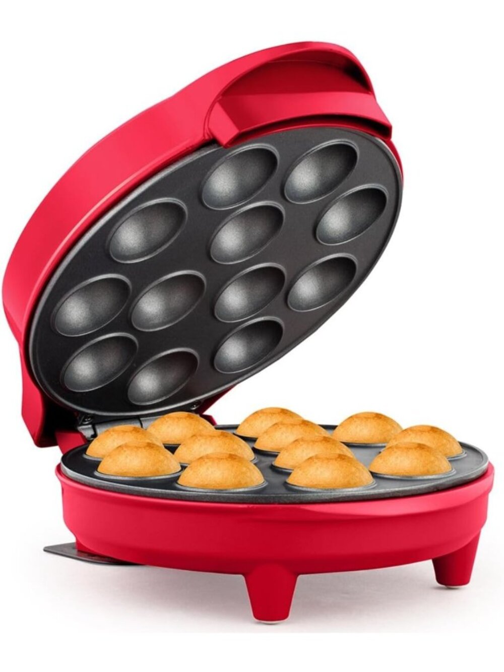 12-Count Cake Pop Maker with Non-Stick Plates & Indicator Lights - Fast Baking